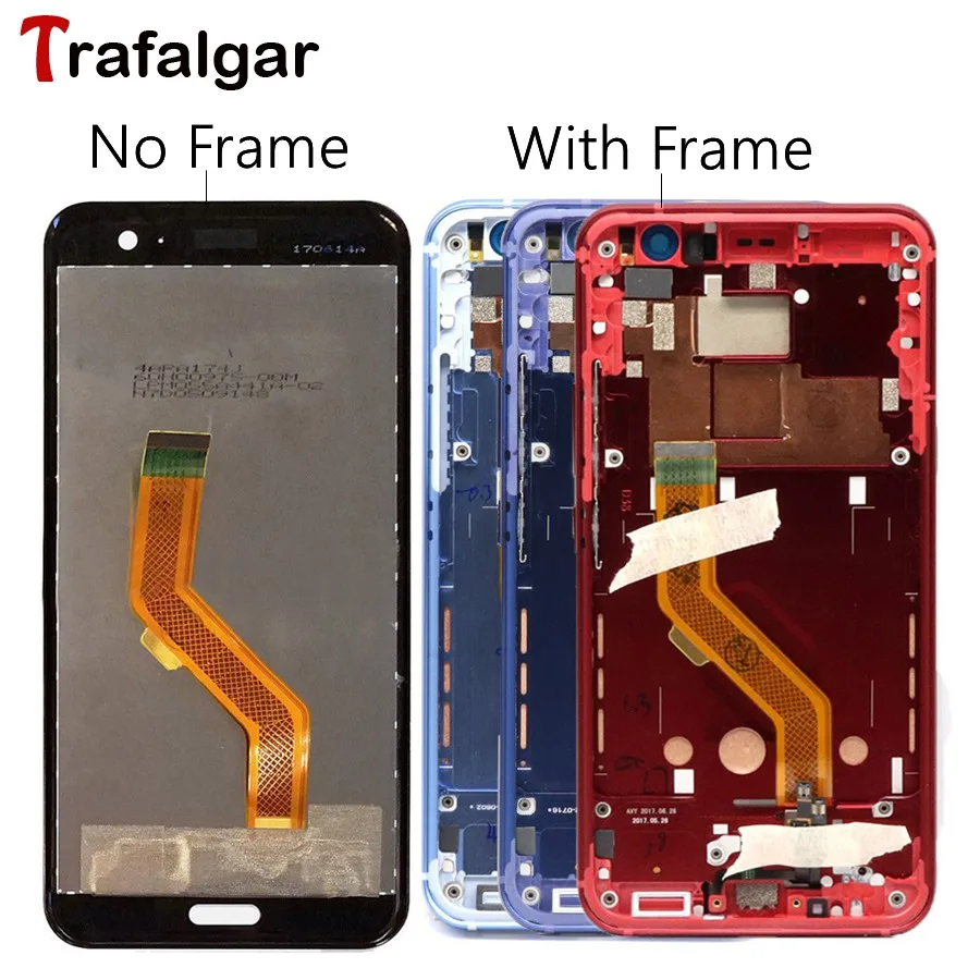 

Super LCD For 5.5" HTC U11 LCD Display Touch Screen Digitizer Assembly For HTC U11 LCD With Frame U-3w U-1w U-3u Replacement