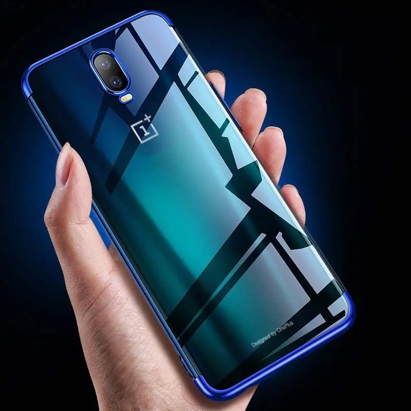 

Luxury Plating TPU Phone Cases For OnePlus 7 Pro 6 6T 5 5T 6T Ultra thin Case For OnePlus 7 7Pro 6T 5 5T OnePlus 6 7 Back Cover
