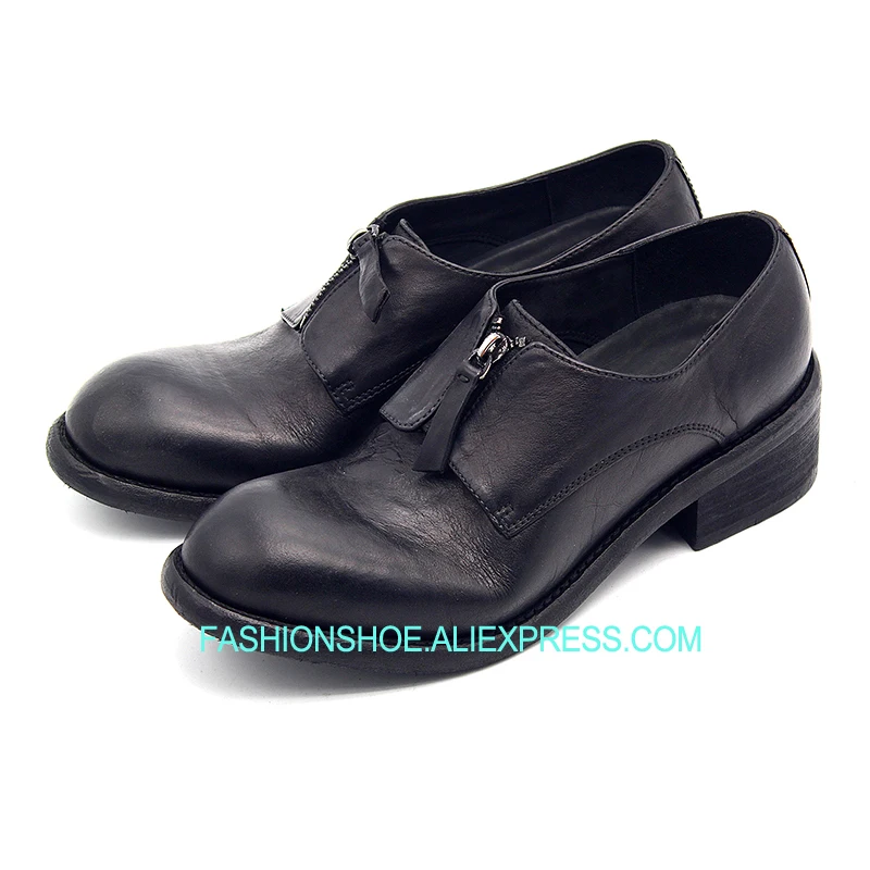 

Vintage Style Black Formal Business Shoes Full Grain Leather Handmade Genuine leather Mens Oxfords