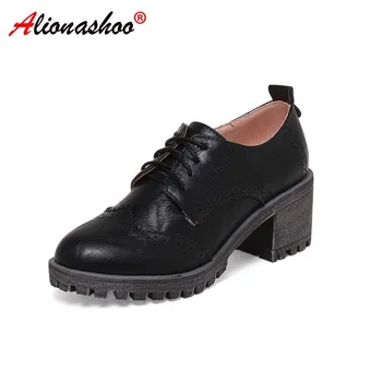 

Women Shoes Gladiator Elegant Casual shoes Women Black Brown Round Toe Chunky Heel Shoes Leisure Shoes For Ladies Plus Size34-43