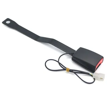 

325MM 13.5mm Camlock Auto Car Front Seat Belt Buckle Padding Socket Plug Connector with Warning Cable