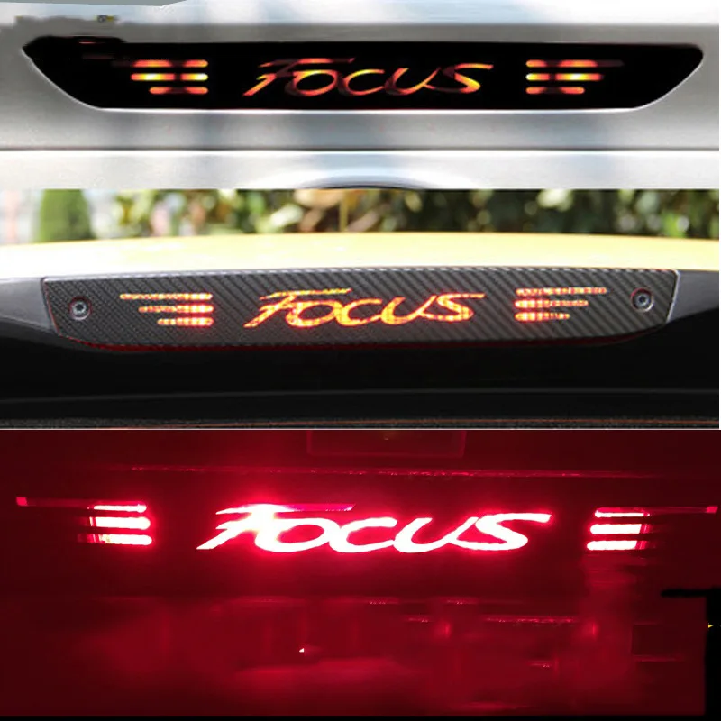 

Carbon Fiber Sticker High Mount Stop Brake Light Bulb Styling For Ford Focus