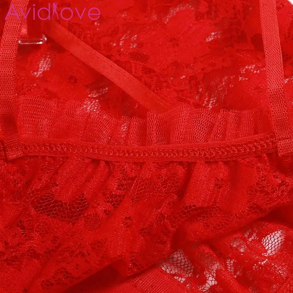 Avidlove женское сексуальное нижнее белье Babydoll пижамы стринги трусики кружевной