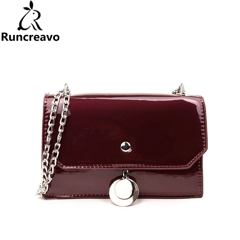

Summer Crossbody Bags For Women 2018 Luxury Handbags Women Bags Designer Famous Brand Ladies Patent Leather Chain Shoulder Bag