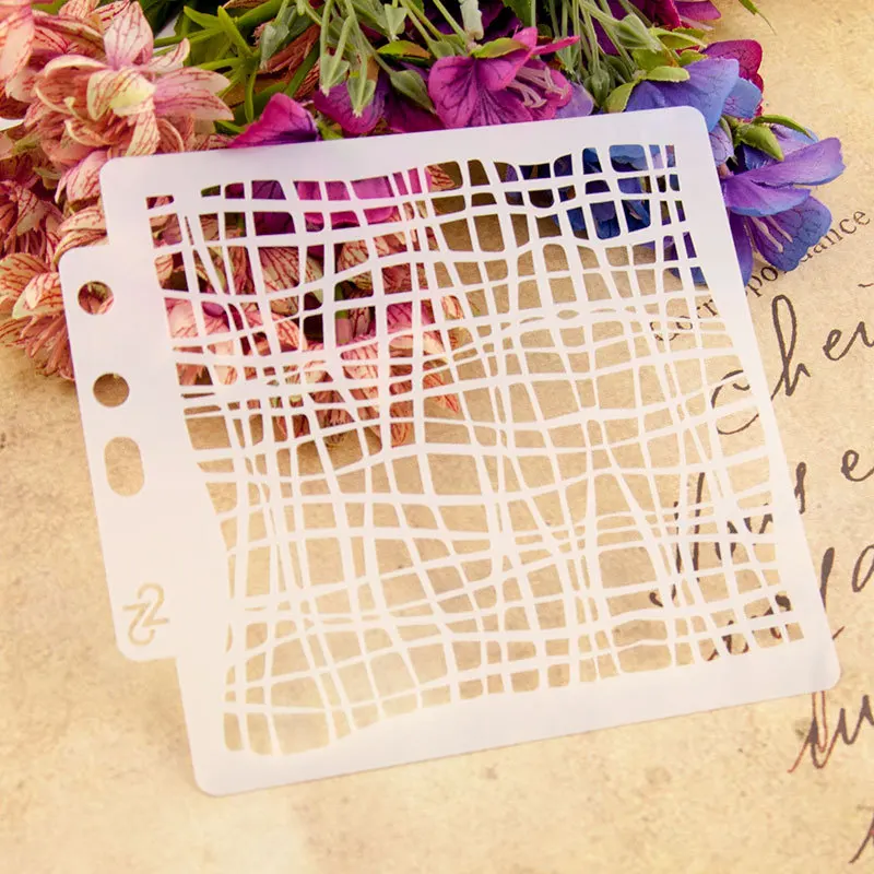 

13cm Mesh Net Design DIY Layering Stencils Painting Scrapbook Coloring Embossing Album Decorative Paper Card Template
