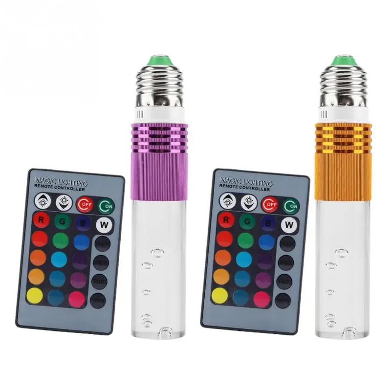 

E27 RGB Stage Light 16 Color Changing LED Crystal Party Lights Bulb Lamp with Remote Control Christmas Decorations For Home