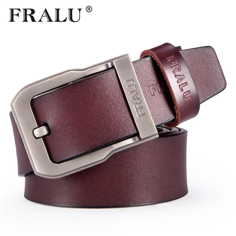

2019 NEW Vintage style pin buckle cow genuine leather belts for men 130cm high quality mens belt cinturones hombre free shipping