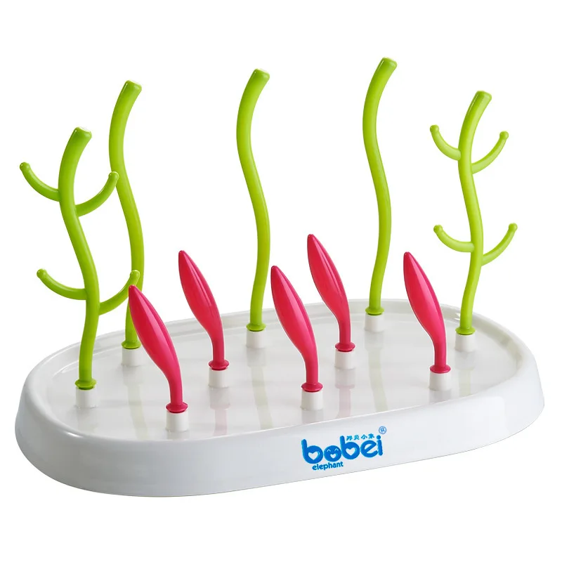 

Infant Bottle Drying Rack Colorful Pacifier Nipple Tree Shape Newborn Feeding Shelf Easy Clean Cups Holders Baby Accessories