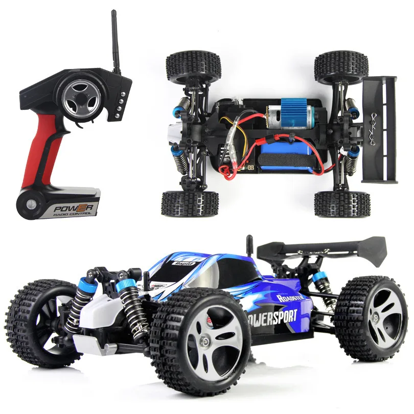 RC Car WLtoys A959 A959-B 2.4G 1/18 Scale Remote Control Off-road Racing Car High Speed Stunt SUV Toy Gift For Boy RC Mini Car