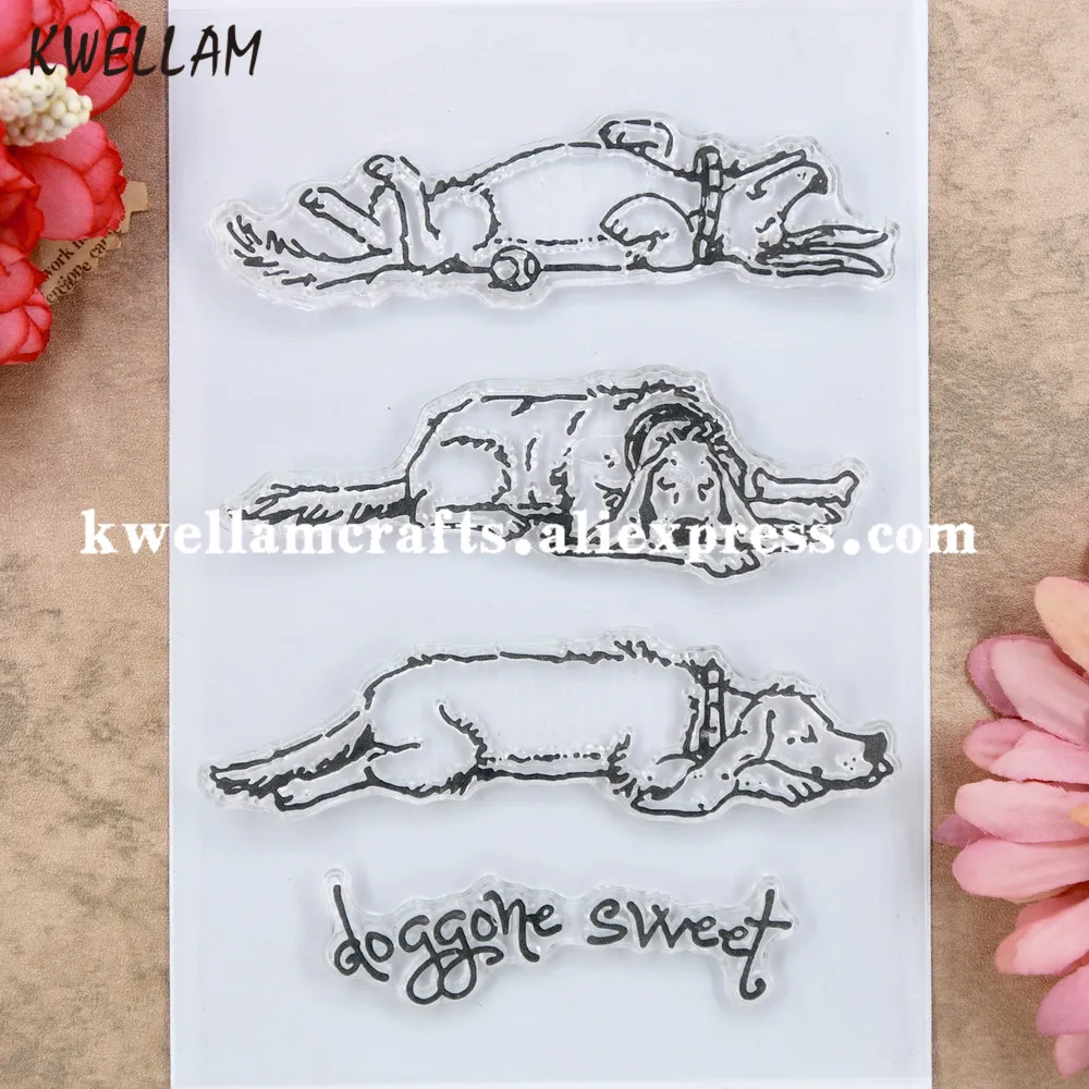 

Dog doggone sweet Scrapbook DIY photo cards rubber stamp clear stamp transparent stamp 11x16cm 9020128