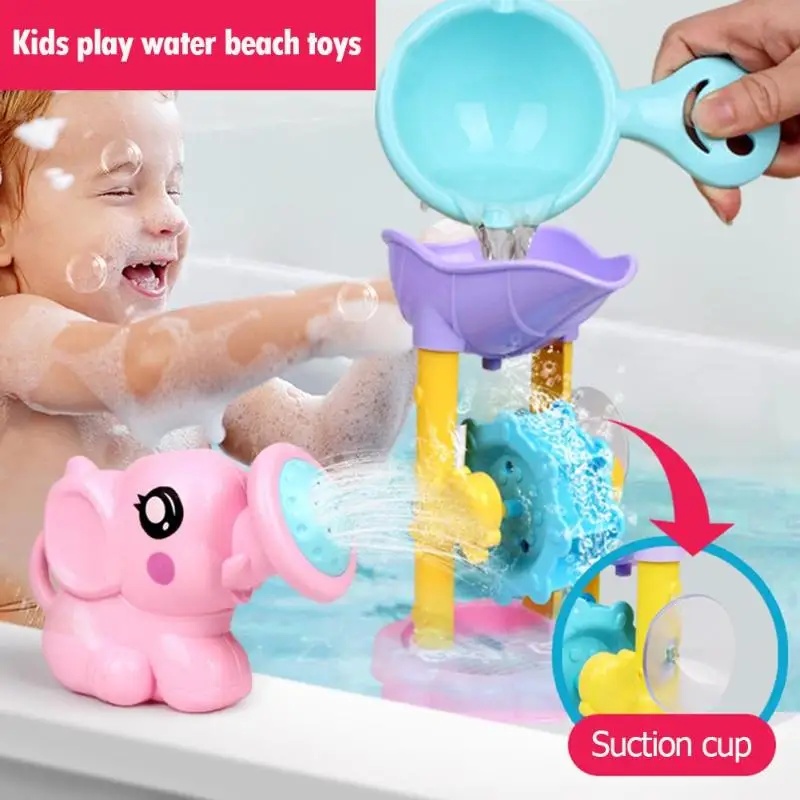 

1 Set ABS Kids Bath Toy Play Water Beach Toys Bathroom Interactive Education Shower Sprinkler Kit For Children Shower Game Water