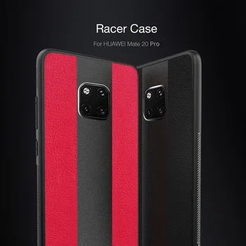 

Racer Case For Huawei Mate 20 Huawei Mate 20 Pro PU Leather + PC Back Cover Nillkin Hard and Soft Anti-fingerprint Phone Cases