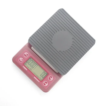 

Home Multi Function Electrical V60 Coffee Scale With Timer 0.1-3000G Barista Tool Portable Mini Drip Scale Baking Lcd