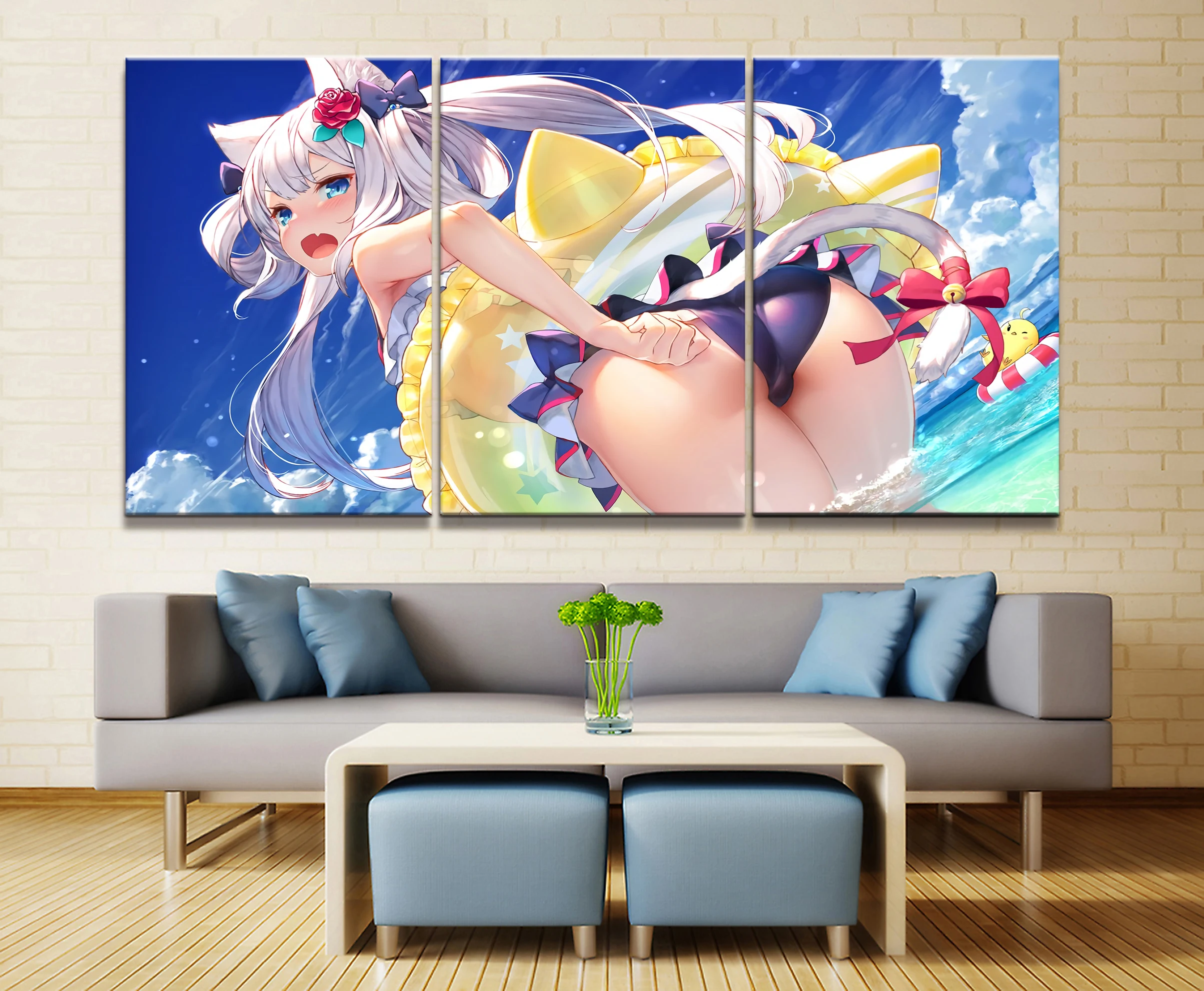 

Home Decor Modular Canvas Picture 3 Piece USS Hammann Game Poster Art Painting Poster Wall For Home Canvas Painting Wholesale