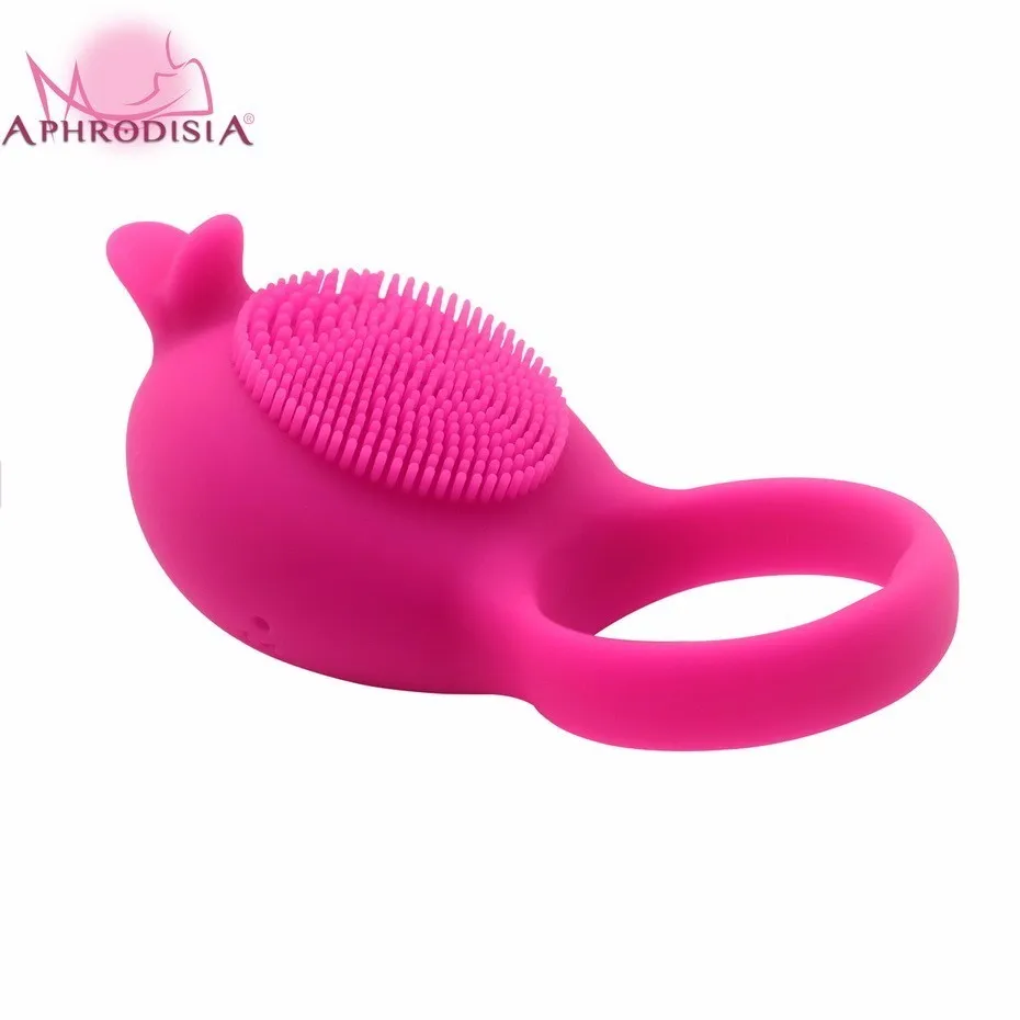 Силиконовая игрушка APHRODISIA вибрационное кольцо с usbзарядкой эротический вибратор
