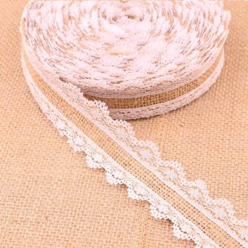 

1Meter/Pc wide 2.5cm Jute Burlap Rolls Ribbon Hessian with Lace Vintage Rustic Ornament Burlap Party Wedding Decor A30