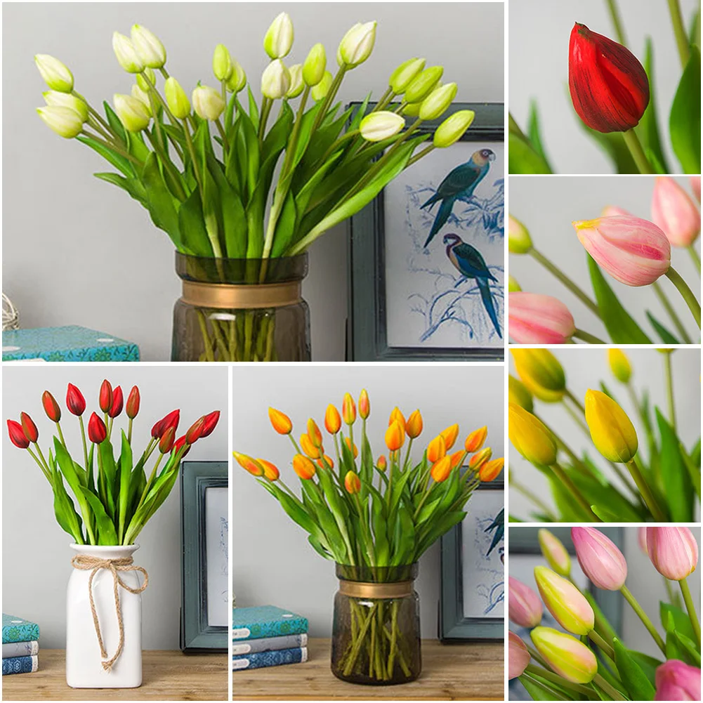 

simulation bouquet wholesale hand tied tulip shopping mall window decoration fake flower wedding potted