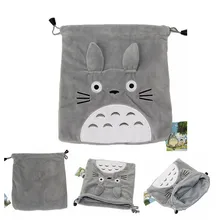 21X19 см Тоторо сумка для хранения Мой сосед Тоторо кошка мультфильм серый плюш мягкие животные креативный ничья Карманный плюшевый Кошелек Сумка