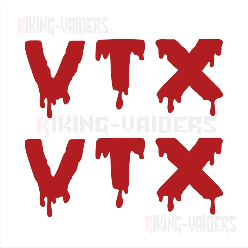 

Custom Vinyl Decal Sticker BLOOD Letter Decals Fuel Tank Stickers For Honda VTX 1300 1800