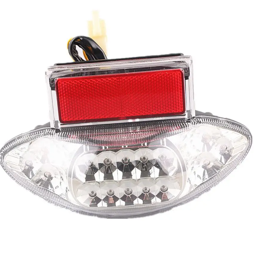 

For Suzuki Hayabusa GSXR1300 1999-2007 00 01 02 03 04 05 06 Clear Integrated LED Turn Signal Tail Light