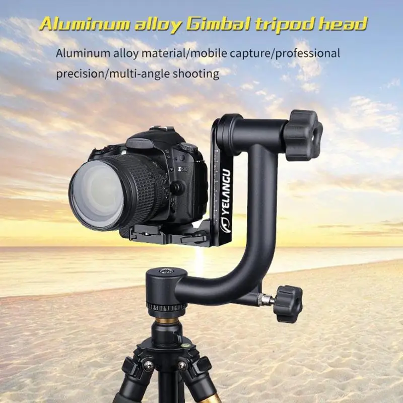 

360 Degree Panoramic Gimbal Tripod Head w/Quick Release Plate for all tripod all SLR cameras home DV cameras Aluminum Alloy