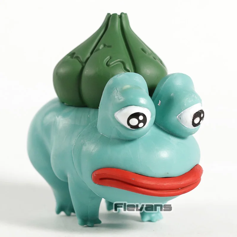 Аниме монстр KUSO Bulbasaur грустная Лягушка ПВХ Рисунок Коллекционная модель игрушки