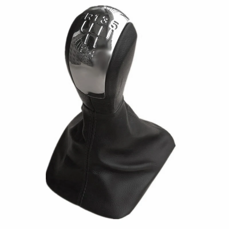 

5 Speed Gear Shift Knob Lever Gaiter Boot Cover For Skoda Octavia 2 A5 2004-2010