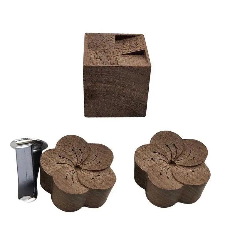 

2 PCs Spread Wood Black Walnut Essential Oil Scattered Portable Car Aromatherapy Diffused Essential Oil Aromatherapy Decor