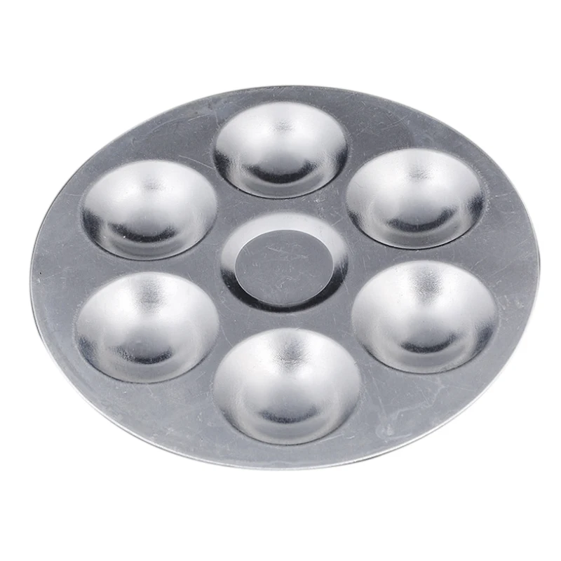 

Aluminum Palette 6-Well Round 5.31 Inches