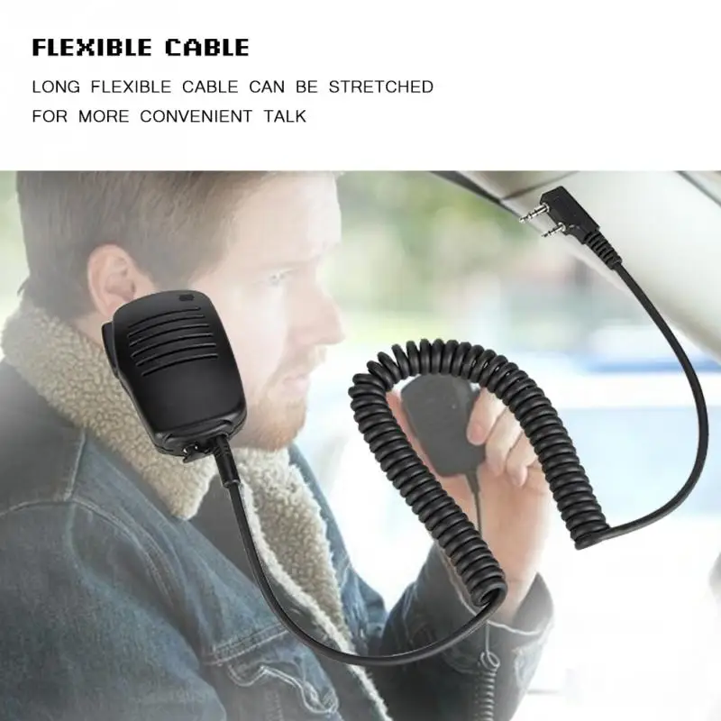 Для Walkie Talkie K Head ручной микрофон для BaoFeng двухсторонние радиоприемники Высокая чувствительность Mic