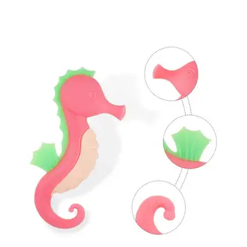 

New Infant Baby Cute Cartoon Sea Horse Shape Silicone Teethers Toy