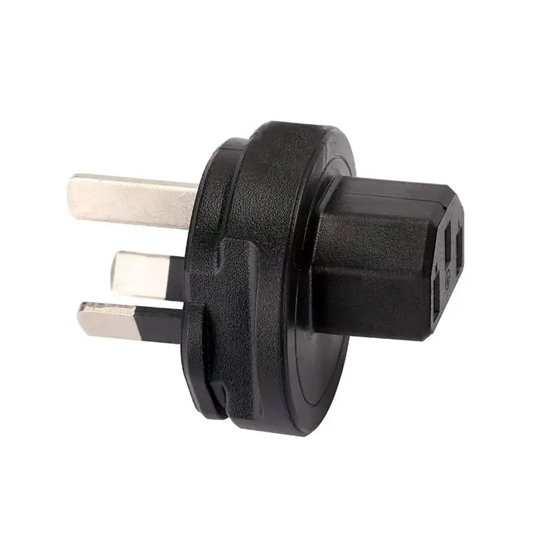 

Wa-0180 Australia 3 Pole Male IEC 320 C13 Female Ac Power Adapter, Saa To C13 Australia, New Zealand, China Plug Adapter Pdu