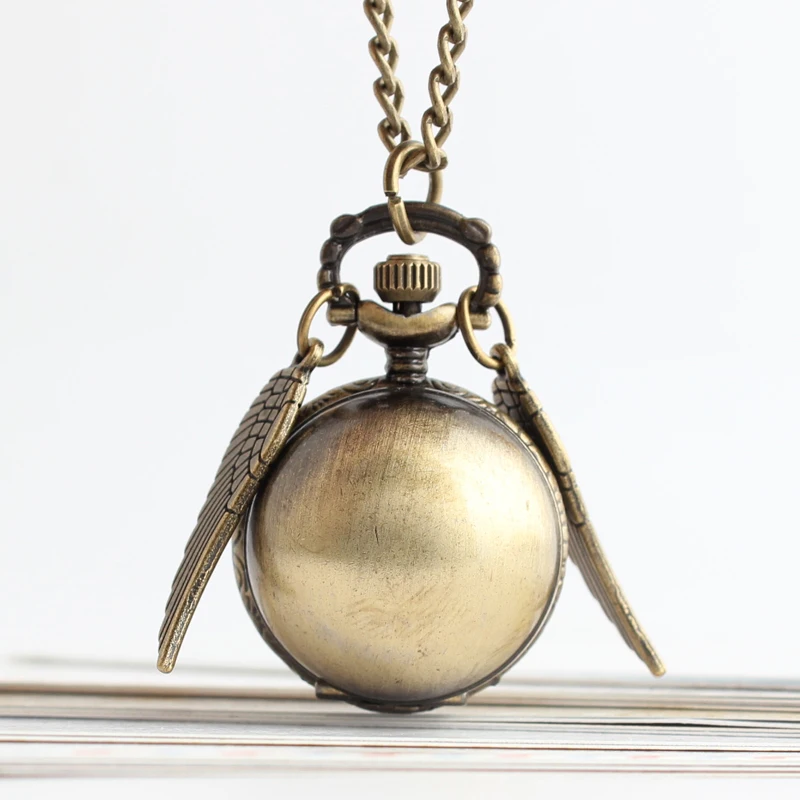 Pocket & Fob Watches Antique Bronze Angel Wing Quartz Pocket Watch Men Women's Watch Snitch Ball Necklace Pendant Clock Pocket & Fob Watches Antique Bronze Angel Wing Quartz Pocket Watch Men Women's Watch Snitch Ball Necklace Pendant Clock