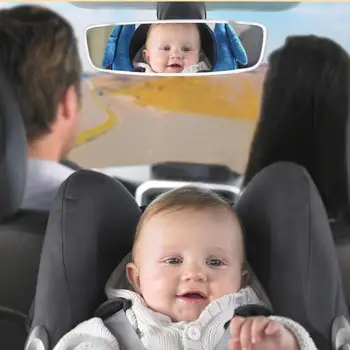 

Adjustable Baby Car Back Seat Mirror Cartoon Penguin Kids Safe View Monitor Baby Facing View Rear Ward Child Infant Monitor