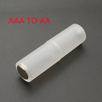 

4 Pcs AAA to AA Size Cell Battery Converter Adapter Adaptor Batteries Holder Plastic Case Switcher Wholesale