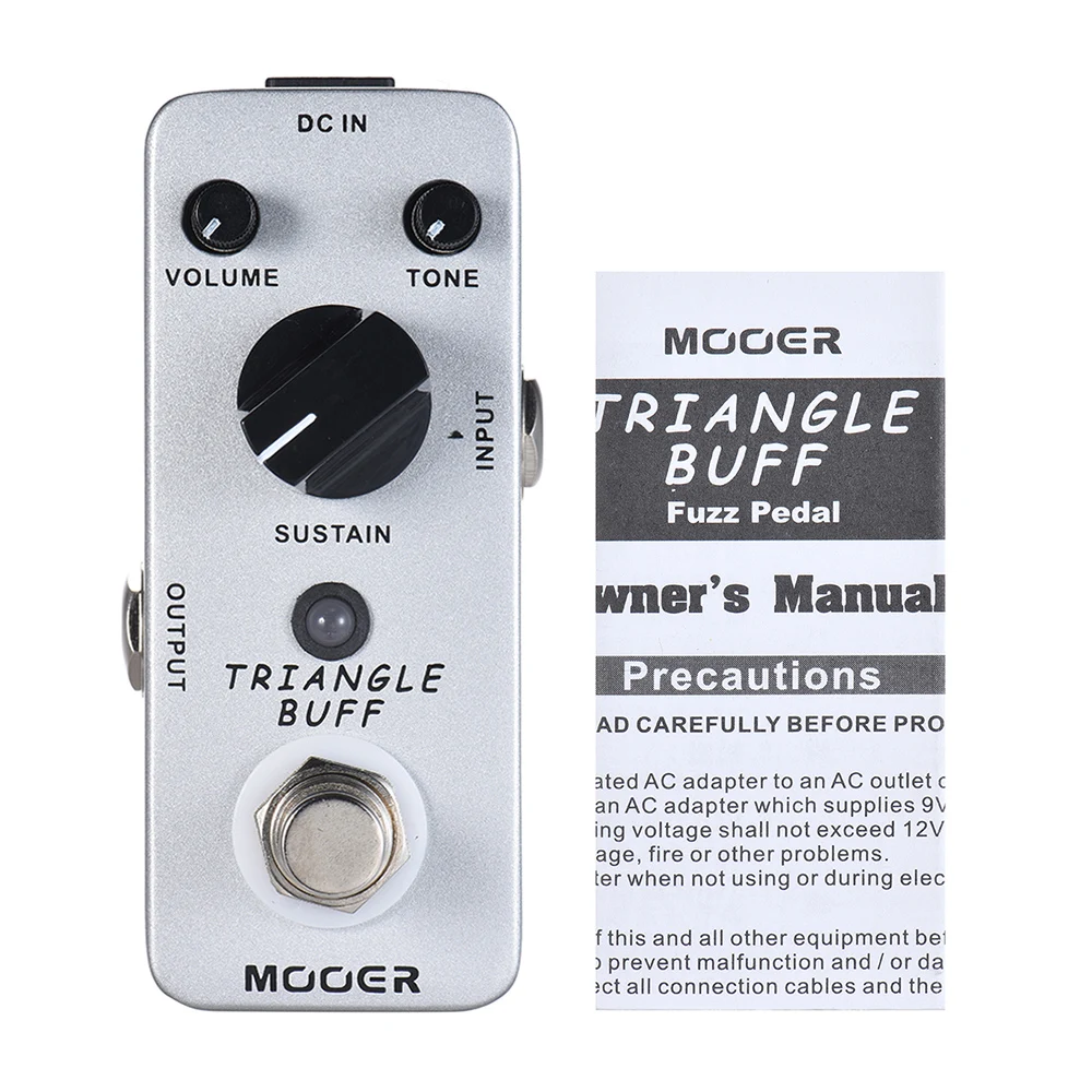 

MOOER TRIANGLE BUFF Guitar Effect Pedal Fuzz Guitar Pedal True Bypass Full Metal Shell Guitar Parts & Acccessories