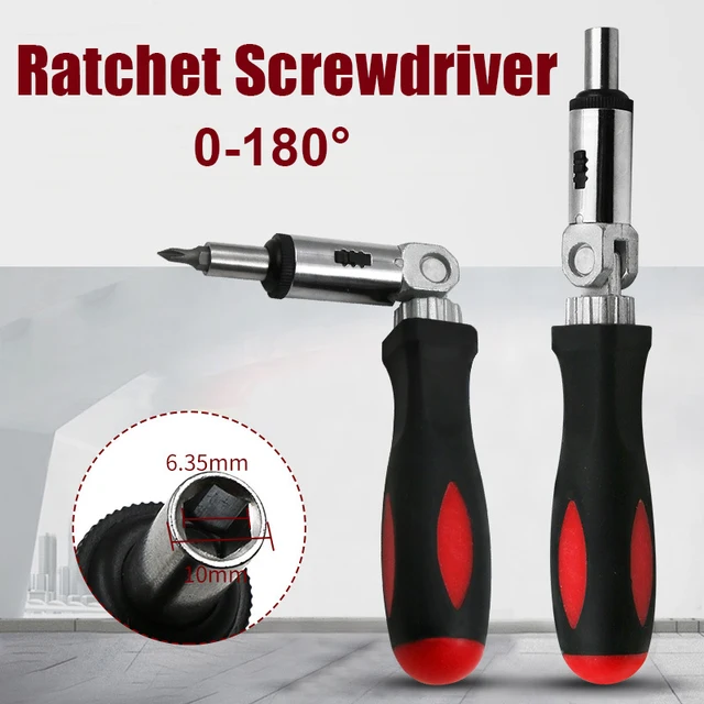 Angle Rotation Multifunction Screwdriver 1/4'' Inside Hexagon