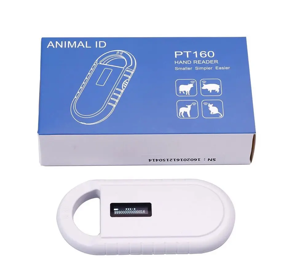 Rfid FDX B/A animal tag Microchip reader ISO chip Portable OLED pet dog