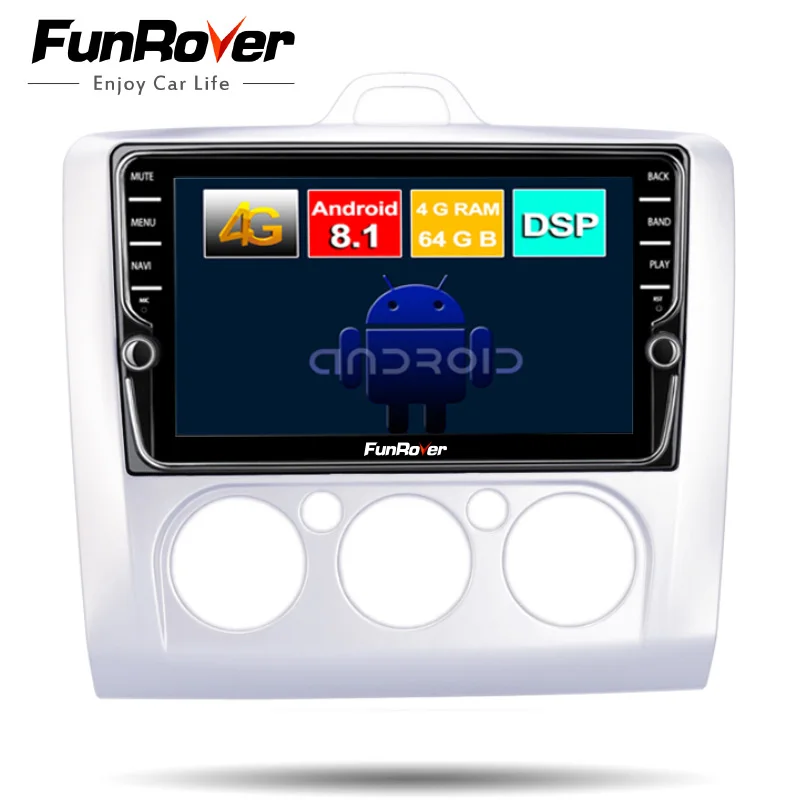 

Funrover DSP android 8.1 Car Multimedia Player 2 din car dvd gps player For Ford Focus 2 2004-2011 radio stereo navigator 4G 64G