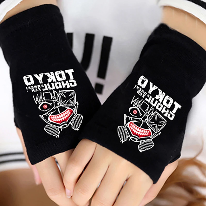 Fashion Anime Tokyo Ghoul Finger Cotton Knitting Wrist Gloves Mitten Lovers Anime Accessories Cosplay Fingerless Gift Fashion Anime Tokyo Ghoul Finger Cotton Knitting Wrist Gloves Mitten Lovers Anime Accessories Cosplay Fingerless Gift