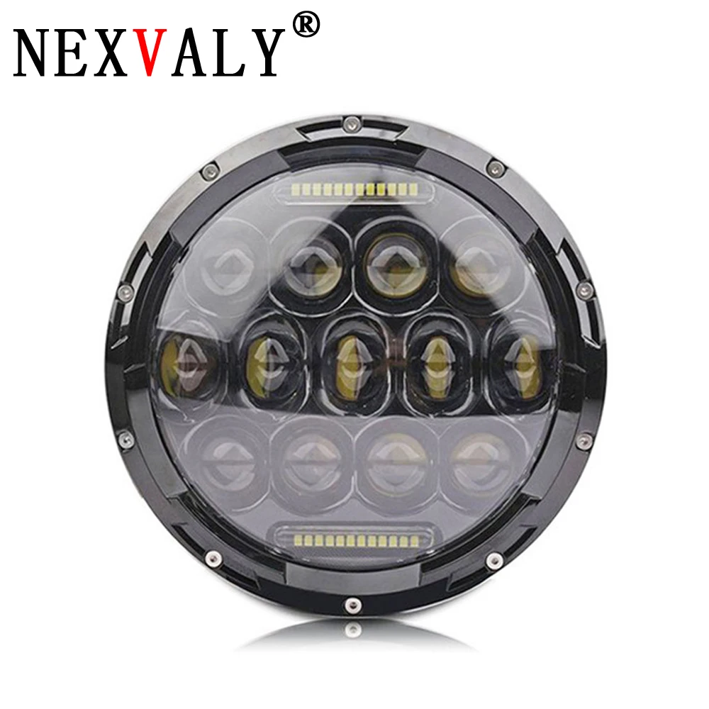 NEXVA 7 Inch Harley Motorcycles LED Headlights H4 H13 High Low Beam