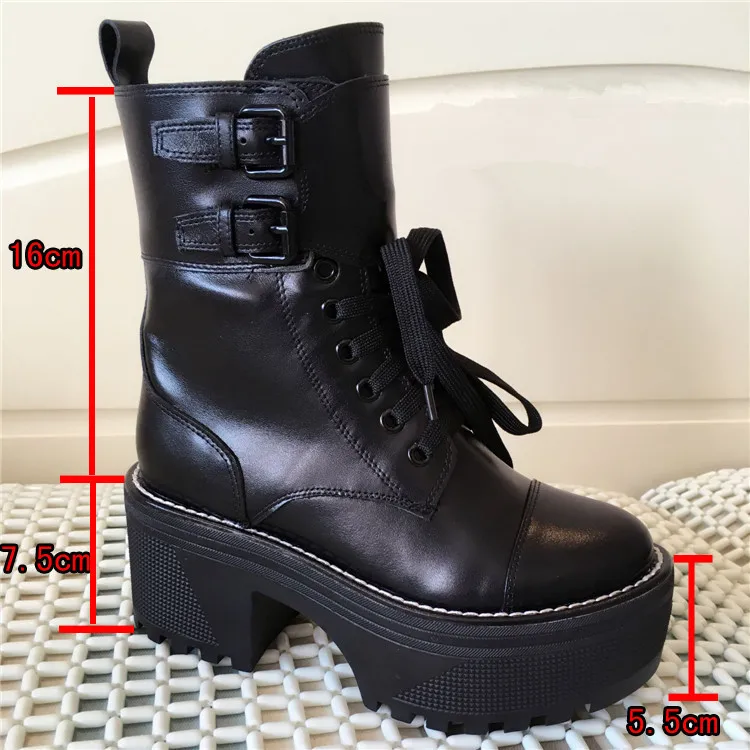 Femme Plate Chaussures Pour Piste En Chevalier Véritable Lacets Veau Pic Conception Cuir À forme Étanche Mujer As Automne Bottes Chaude Hiver 3R4AjLq5
