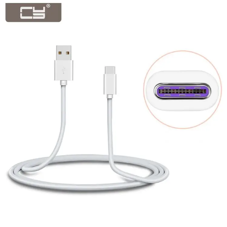 

CYDZ 100cm 5V 5A Type-C USB-C to USB 2.0 Data Fast Charge Cable for Huawei Mate 9 & P10 & Phone & Tablet