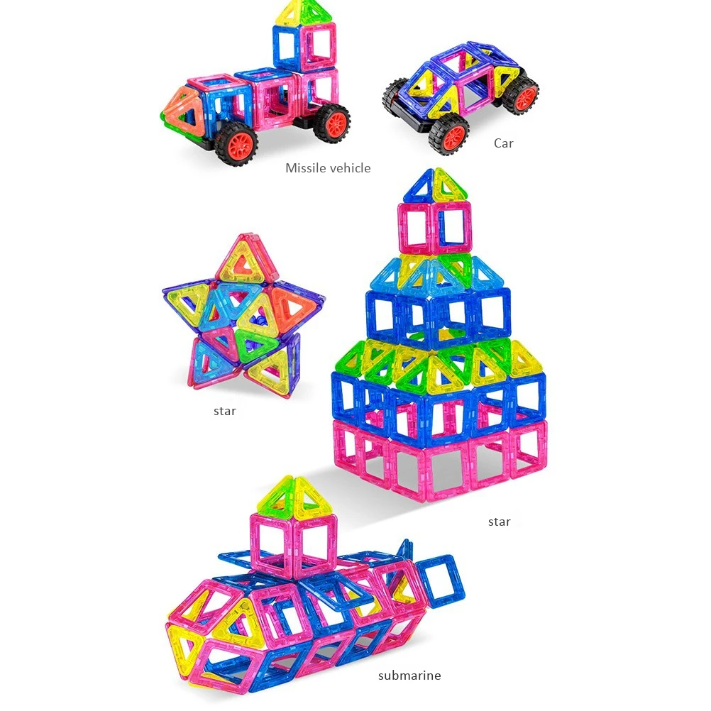 Магнитные строительные блоки детские магнитные строительные блоки игры для мальчиков и девочек творческие развивающие детские игрушки