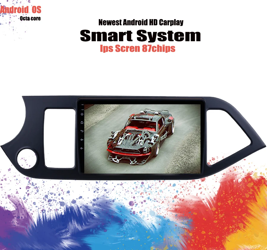 

Android 9.0 4GB RAM 8 Core Car DVD Player GPS Navigation Radio Stereo for KIA PICANTO MORNING 2011 2012 2013 2014 2015 16 system