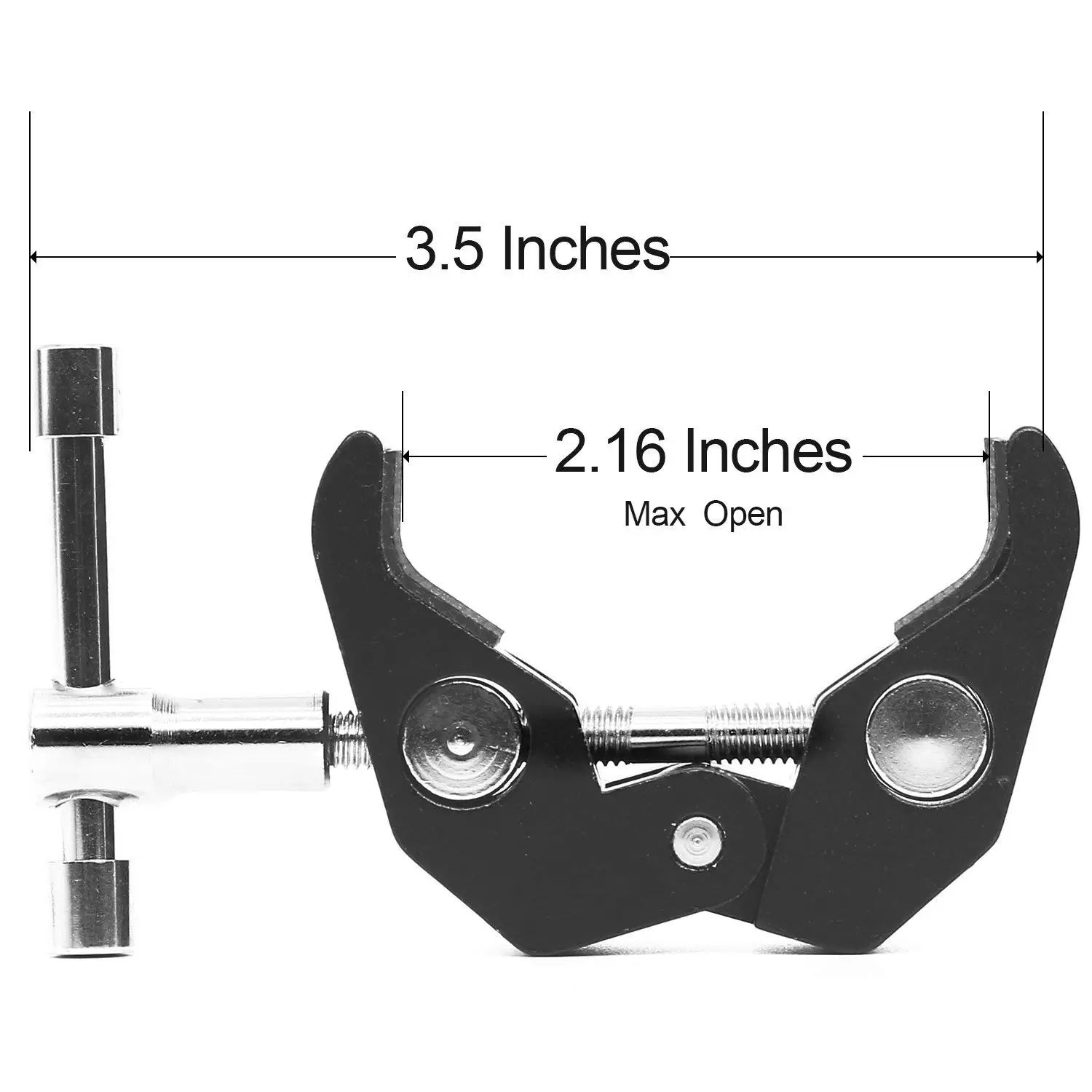 TTKK Супер зажим с резьбой 1/4inch 20 и 3/8inch 16 для камер огней зонтов крючков полок