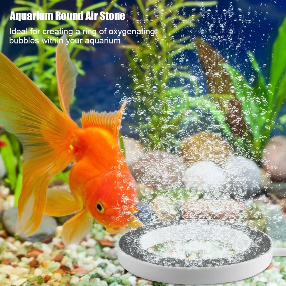 

Aquarium Fish Tank Air Oxygen Aeration Pump Bubble Disk Ring Stone 3 Size Supply