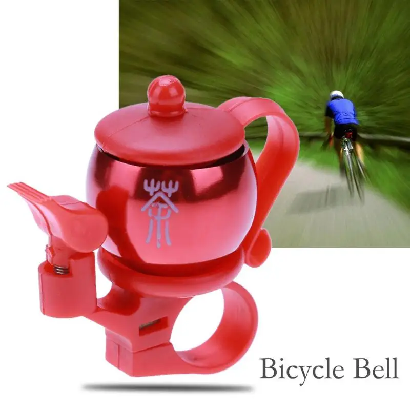 

New Bicycle Bell Aluminum Alloy Spherical Teapot MTB Mountain Bike Bells Extremely Loud Clear Sound Safety Alarm Cycling Horn