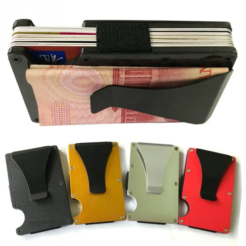 

ID credit Card Case Wallet Metal Case Aluminium Ultra-thin Card Money Holder Protector