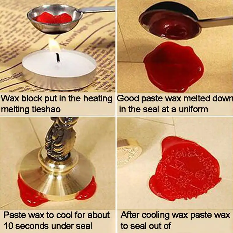  Retro 26 Letter A - Z Wax Seal Stamp Alphabet Letter Wedding Invitation Wood Stamp Kits Replace Cop - 32981936393